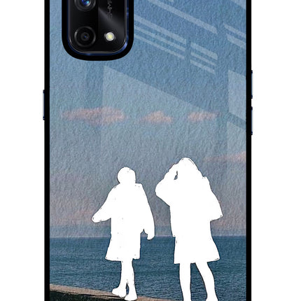 Coastal Dream Realme X7 Pro Glass Case Back Cover by Casekaro