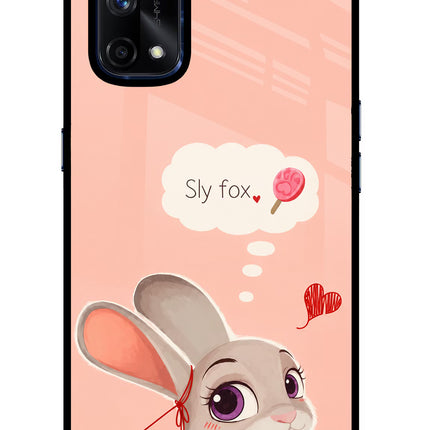 Judy Charm Realme X7 Pro Glass Case Back Cover by Casekaro