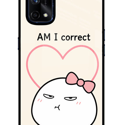 Always Right Realme X7 Pro Glass Case Back Cover by Casekaro