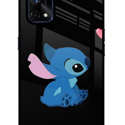 Stitch Crush Realme X7 Pro Glass Case Back Cover by Casekaro