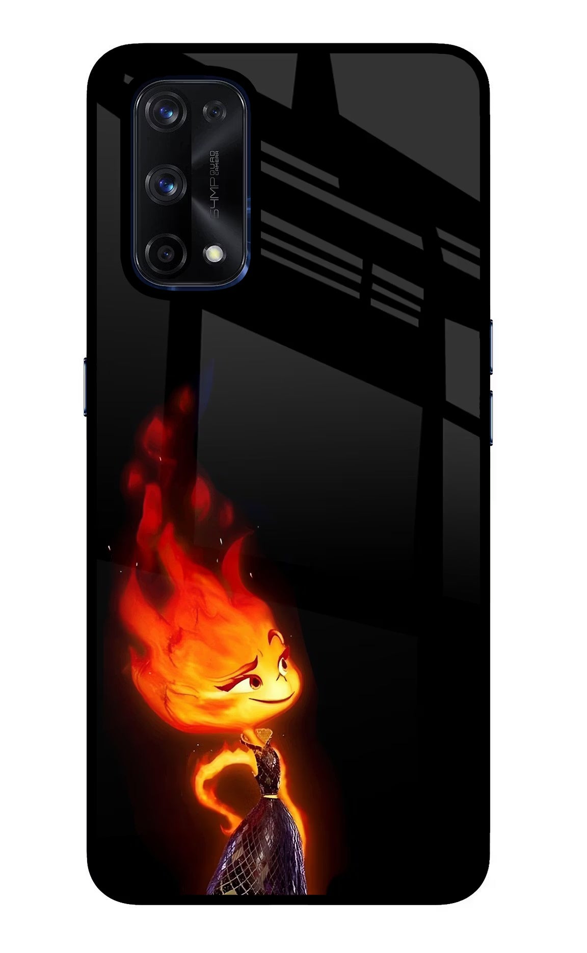 Ember Flame Realme X7 Pro Glass Case