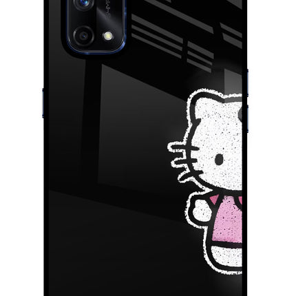 Kitty Charm Realme X7 Pro Glass Case Back Cover by Casekaro