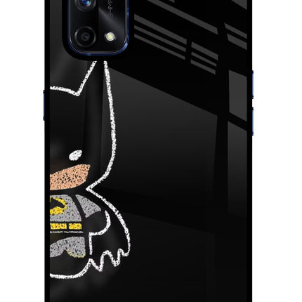 Bat Kitty Realme X7 Pro Glass Case Back Cover by Casekaro