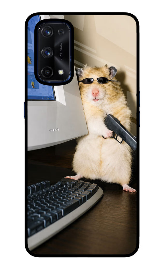 Hacker Hamster Realme X7 Pro Glass Case