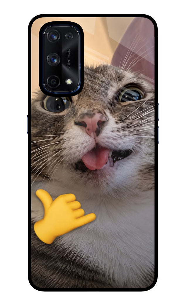 Silly Cat Call Realme X7 Pro Glass Case
