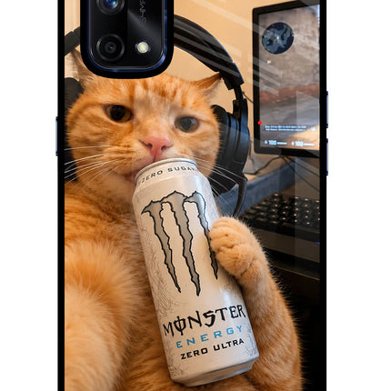 Gamer Cat Energy Realme X7 Pro Glass Case