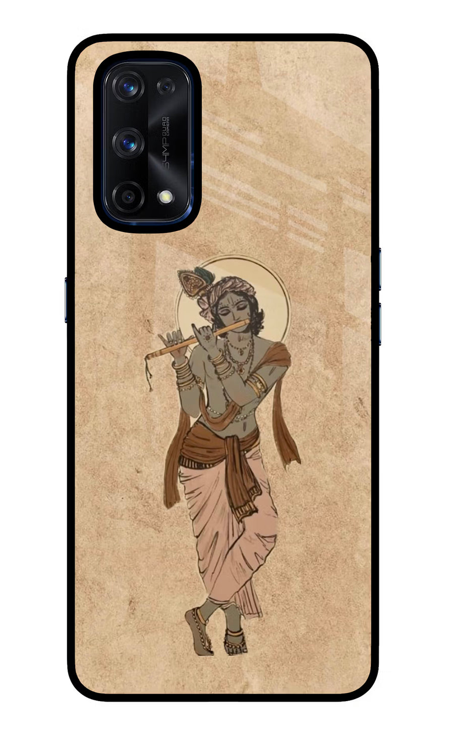 Krishna Realme X7 Pro Back Cover, Glass case