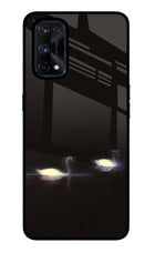 Silent Swans Realme X7 Pro Glass Case Back Cover by Casekaro