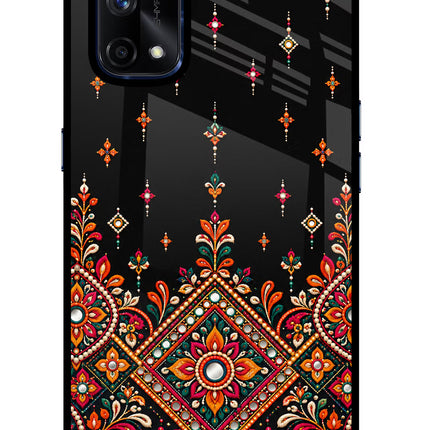 Noir Mehfil Realme X7 Pro Glass Case