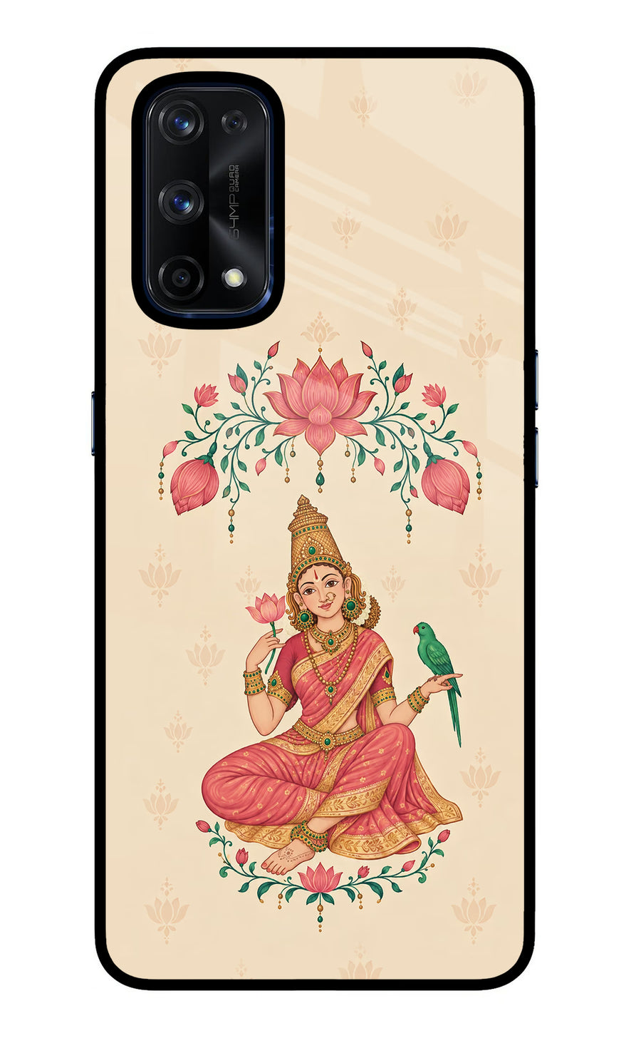 Goddess Lakshmi Realme X7 Pro Back Cover, Glass case