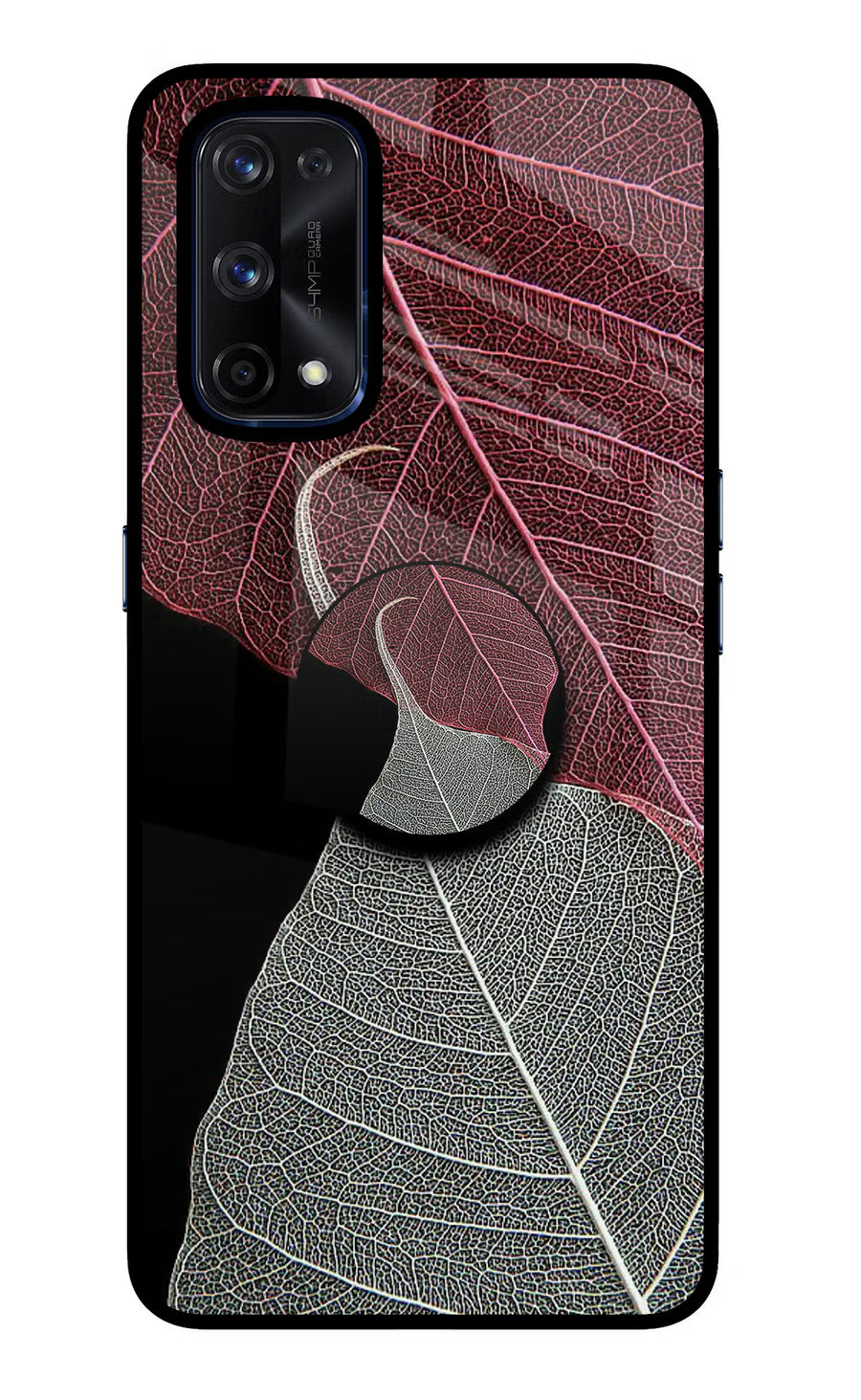 Leaf Pattern Realme X7 Pro Pop Case, Glass case