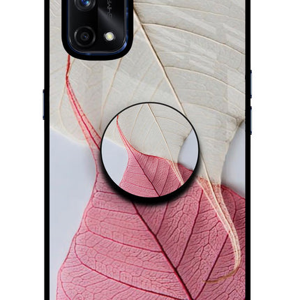 White Pink Leaf Realme X7 Pro Pop Case by Casekaro