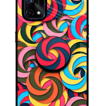 Spiral Pattern Realme X7 Pro Pop Case by Casekaro