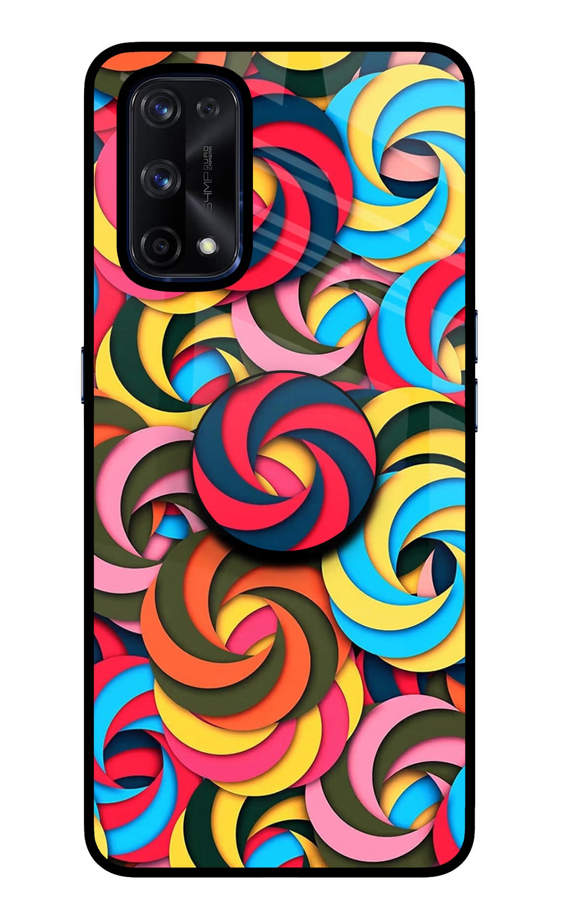 Spiral Pattern Realme X7 Pro Pop Case by Casekaro