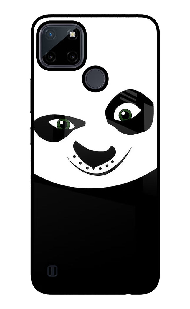 Panda Realme C21Y/C25Y Glass Case Back Cover by Casekaro