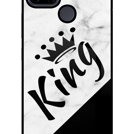 King Realme C21Y/C25Y Glass Case Back Cover by Casekaro