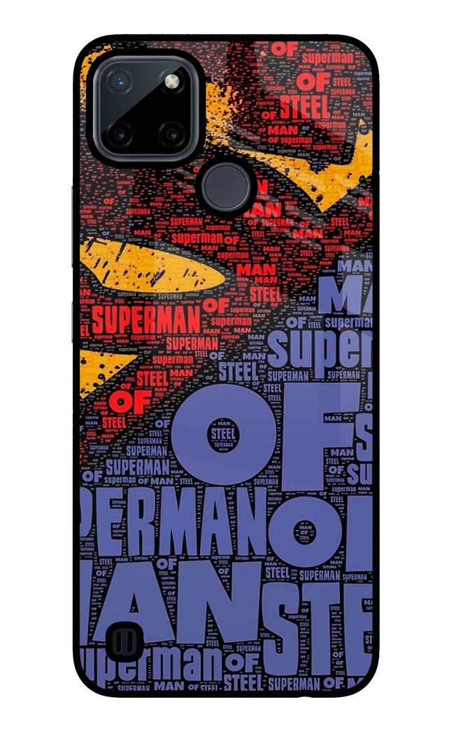 Superman Realme C21Y/C25Y Glass Case Back Cover by Casekaro
