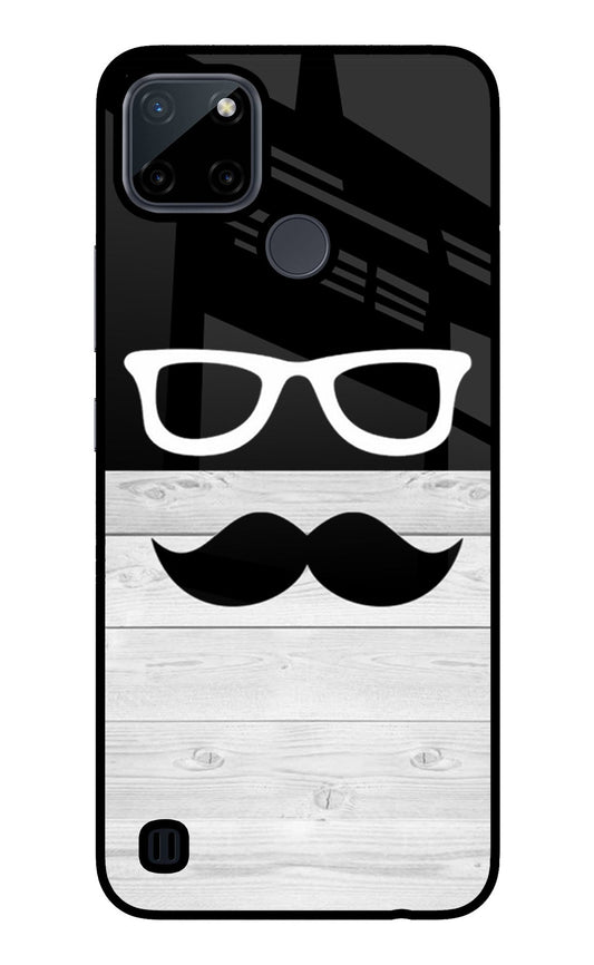 Mustache Realme C21Y/C25Y Glass Case