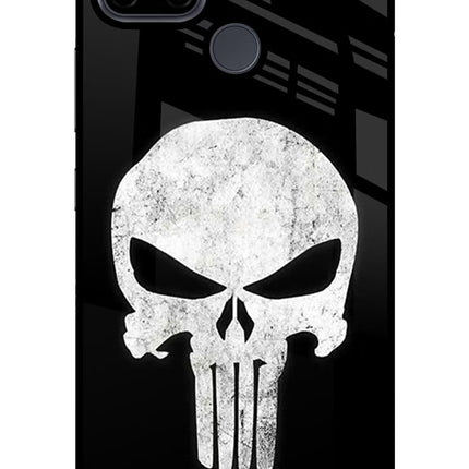 Punisher Skull Realme C21Y/C25Y Glass Case Back Cover by Casekaro