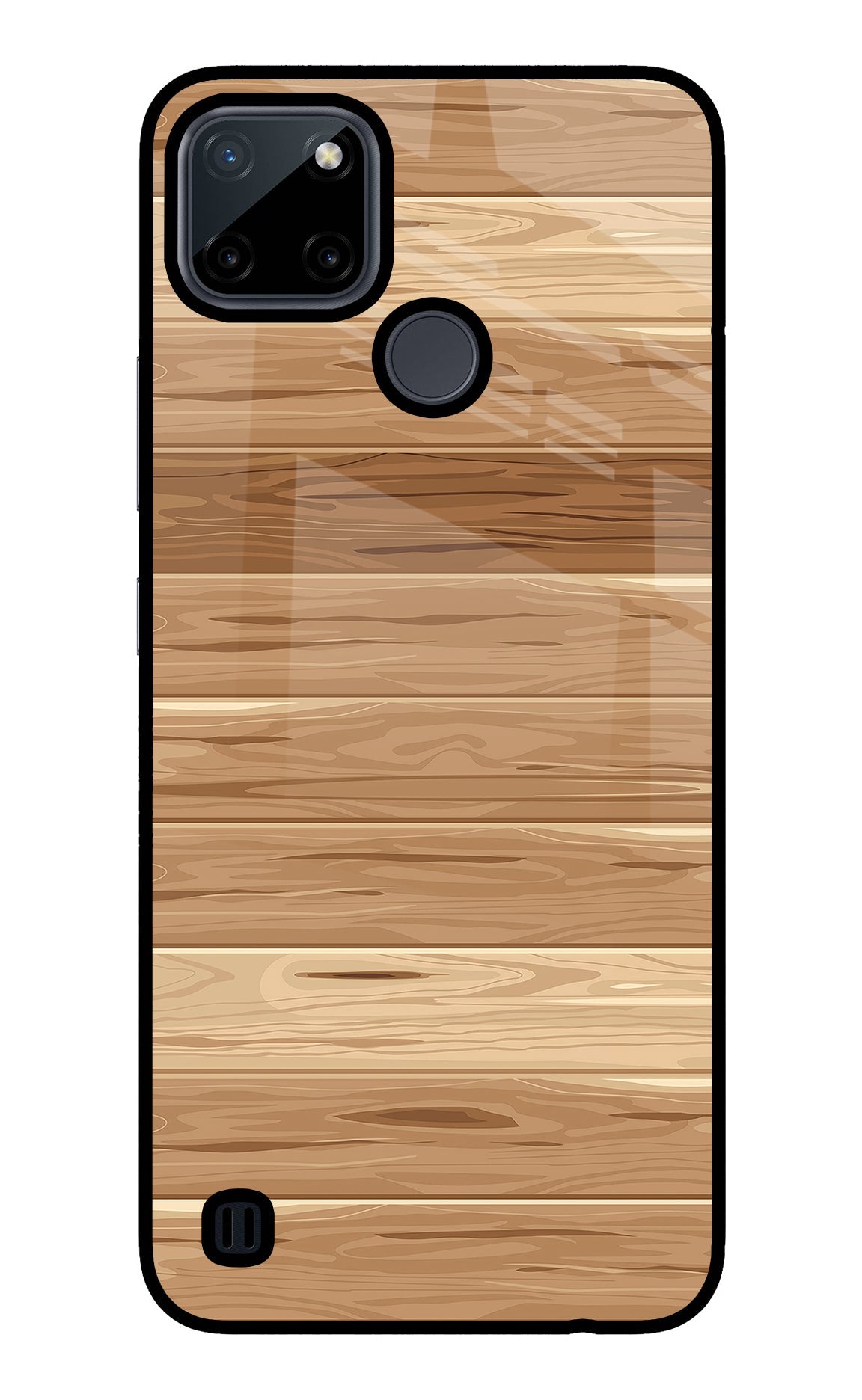 Wooden Vector Realme C21Y/C25Y Back Cover