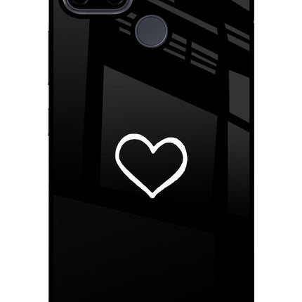 Heart Realme C21Y/C25Y Glass Case Back Cover by Casekaro