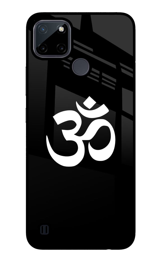 Om Realme C21Y/C25Y Glass Case Back Cover by Casekaro
