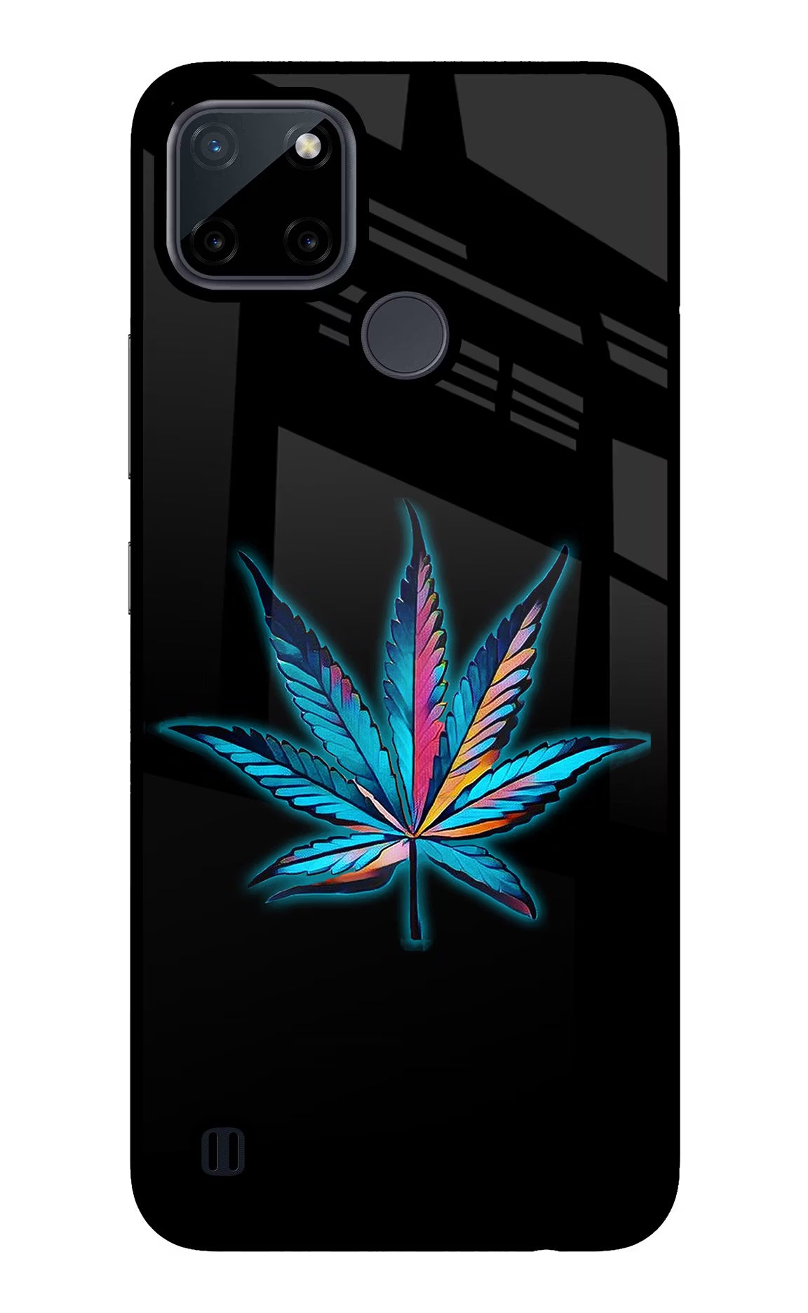 Weed Realme C21Y/C25Y Glass Case