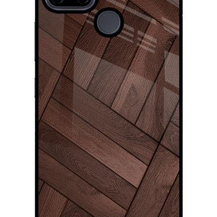 Wooden Texture Design Realme C21Y/C25Y Glass Case