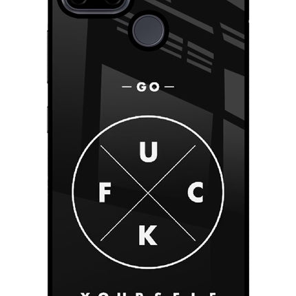 Go Fuck Yourself Realme C21Y/C25Y Glass Case Back Cover by Casekaro