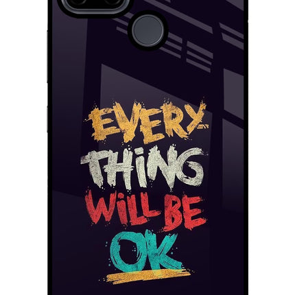 Everything Will Be Ok Realme C21Y/C25Y Glass Case