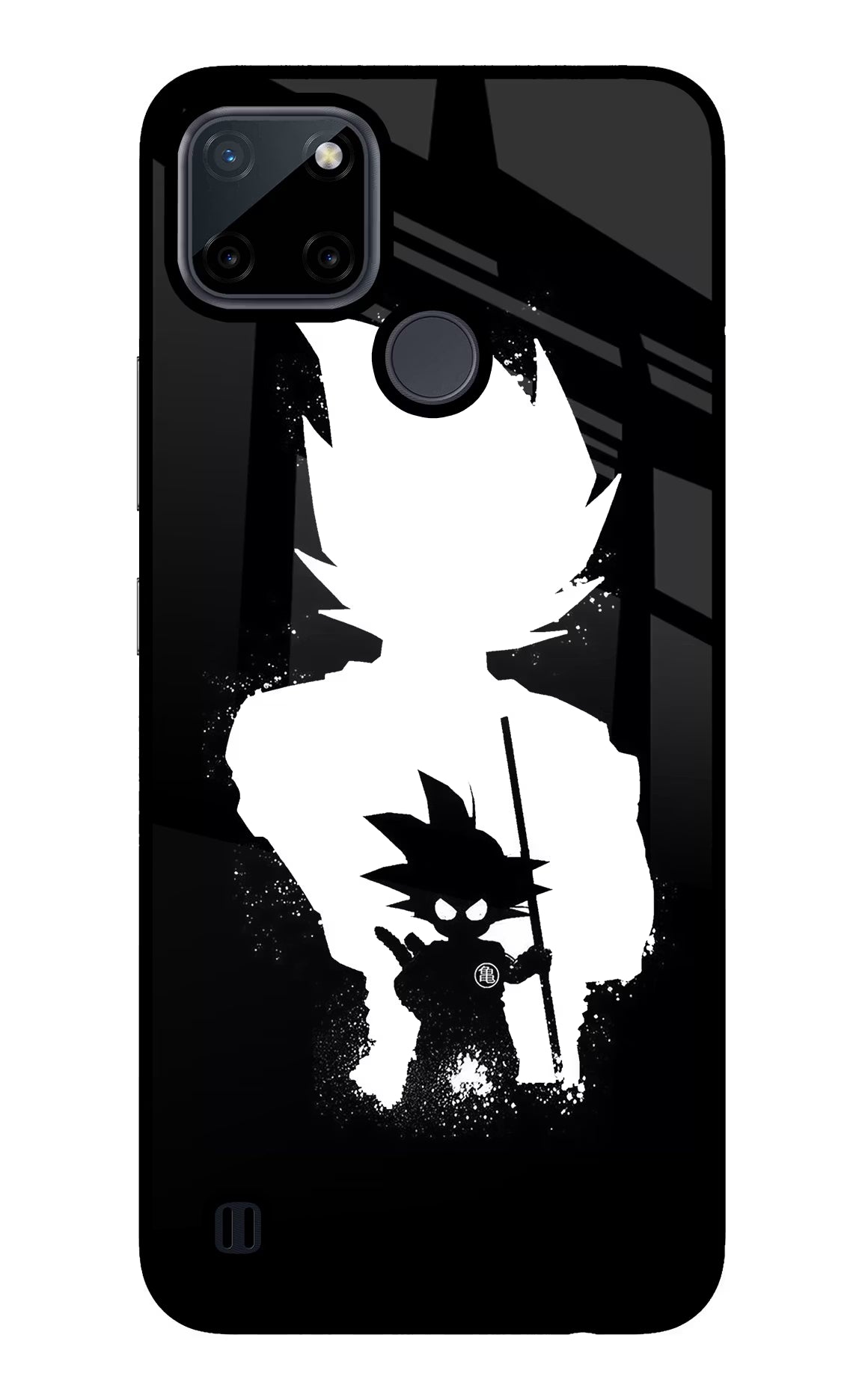 Goku Shadow Realme C21Y/C25Y Glass Case Back Cover by Casekaro