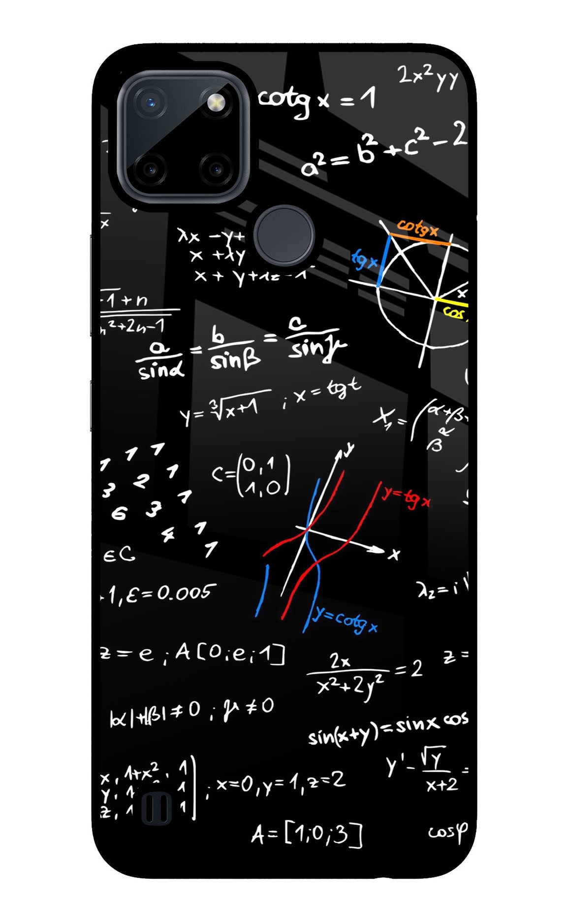 Mathematics Formula Realme C21Y/C25Y Glass Case