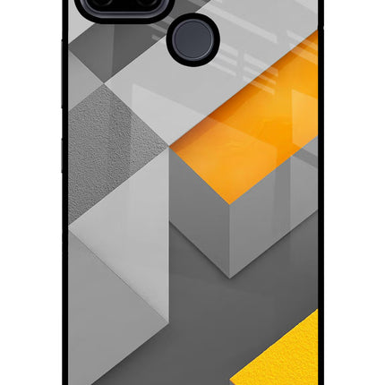 Abstract Realme C21Y/C25Y Glass Case Back Cover by Casekaro