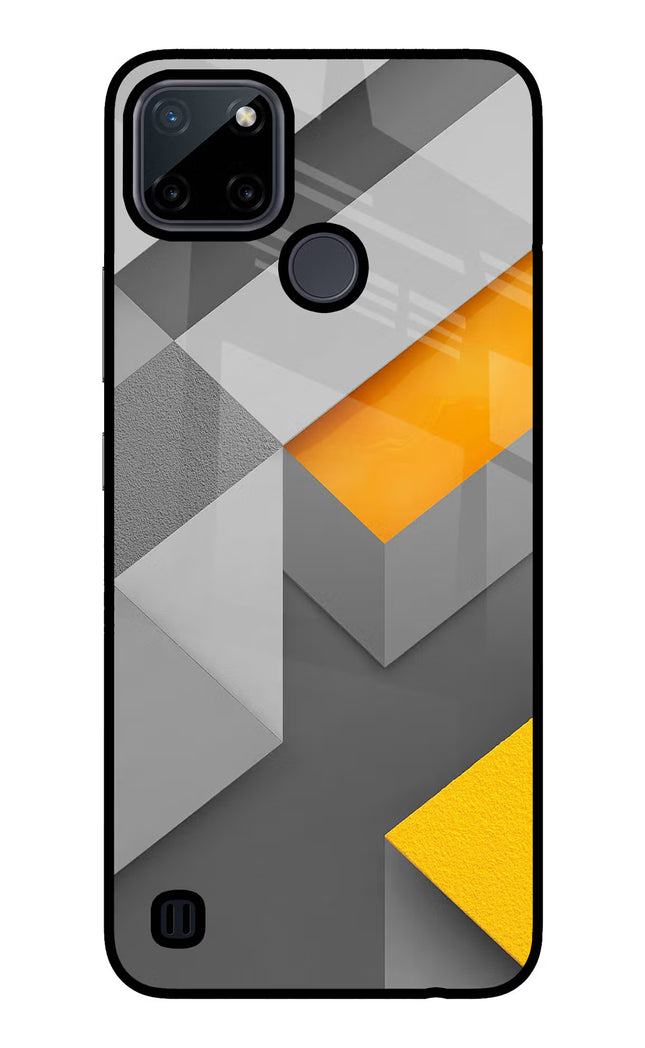 Abstract Realme C21Y/C25Y Glass Case Back Cover by Casekaro