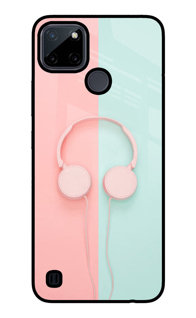 Music Lover Realme C21Y/C25Y Glass Case Back Cover by Casekaro