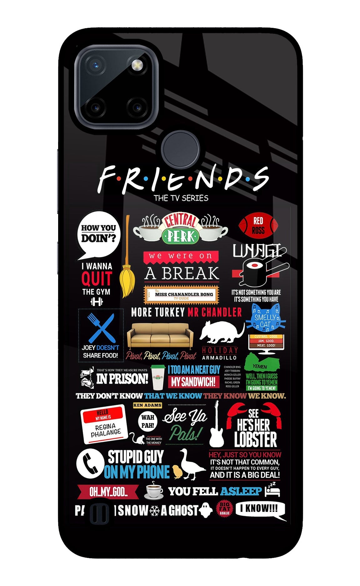 FRIENDS Realme C21Y/C25Y Back Cover