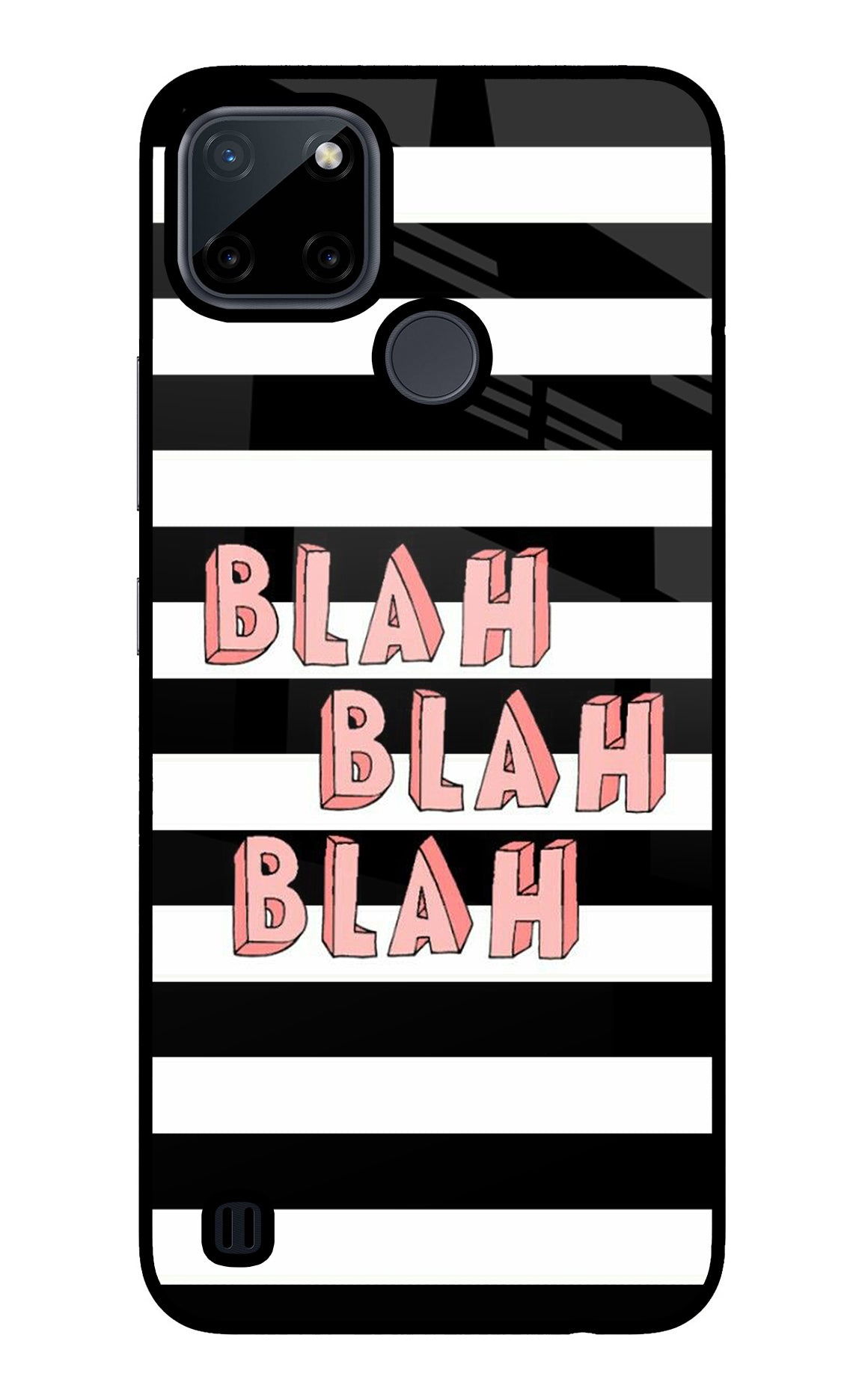 Blah Blah Blah Realme C21Y/C25Y Back Cover