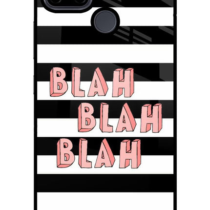 Blah Blah Blah Realme C21Y/C25Y Glass Case
