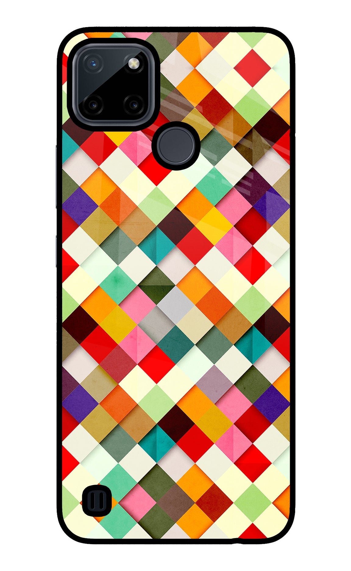 Geometric Abstract Colorful Realme C21Y/C25Y Back Cover