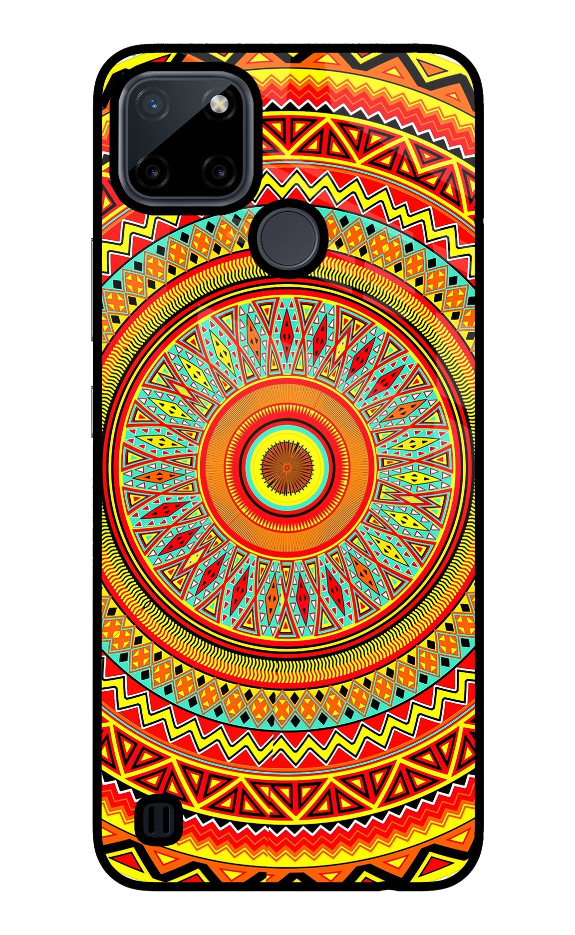 Mandala Pattern Realme C21Y/C25Y Glass Case