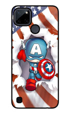 Captain America Realme C21Y/C25Y Glass Case