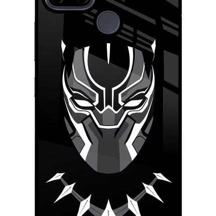 Black Panther Realme C21Y/C25Y Glass Case Back Cover by Casekaro