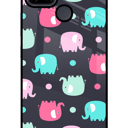Elephants Realme C21Y/C25Y Glass Case