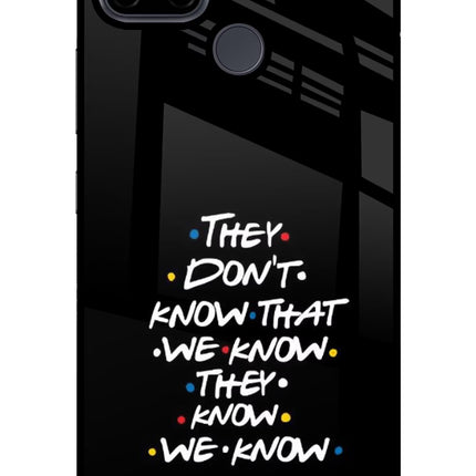 FRIENDS Dialogue Realme C21Y/C25Y Glass Case Back Cover by Casekaro