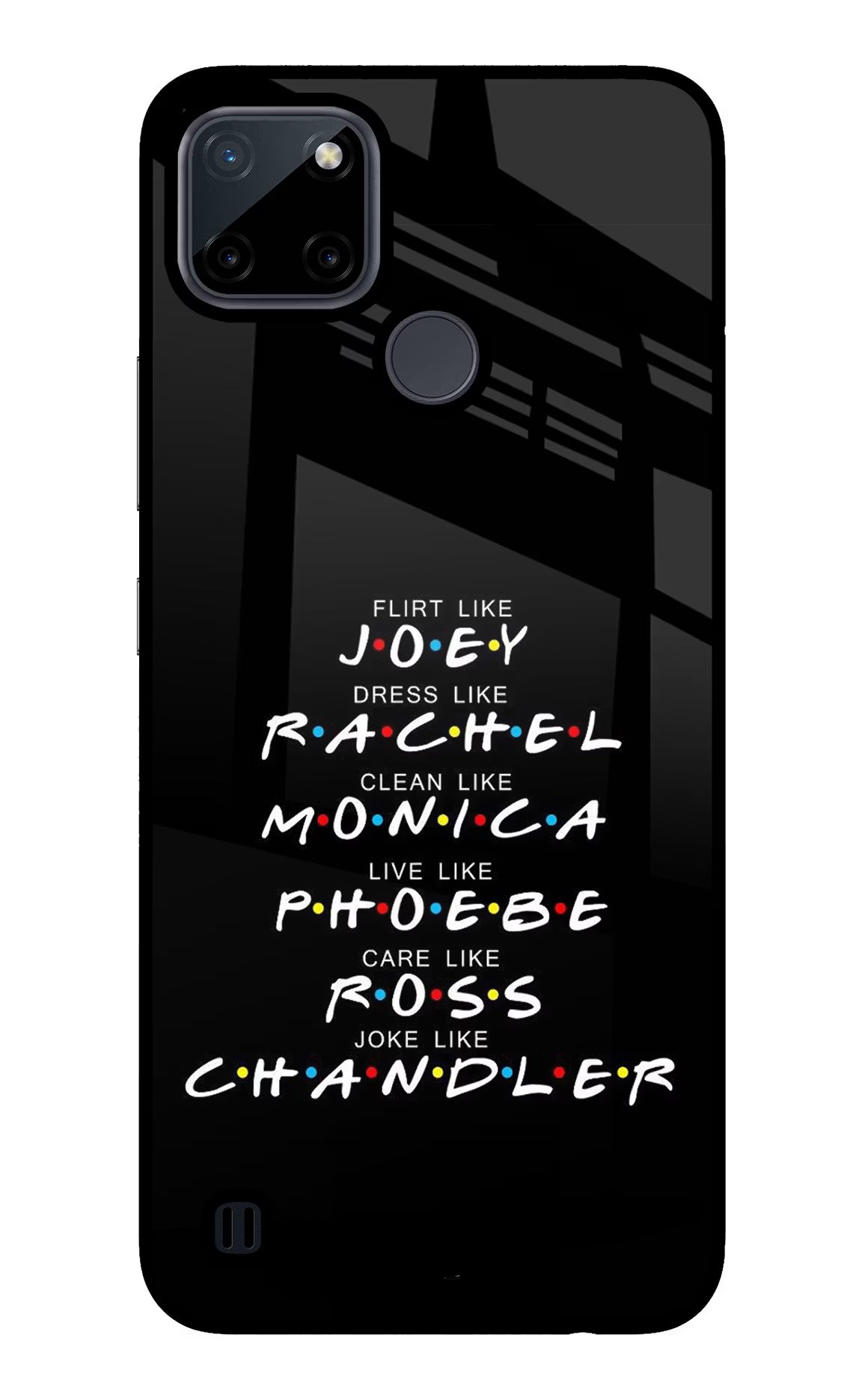 FRIENDS Character Realme C21Y/C25Y Glass Case