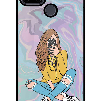 Selfie Girl Realme C21Y/C25Y Glass Case