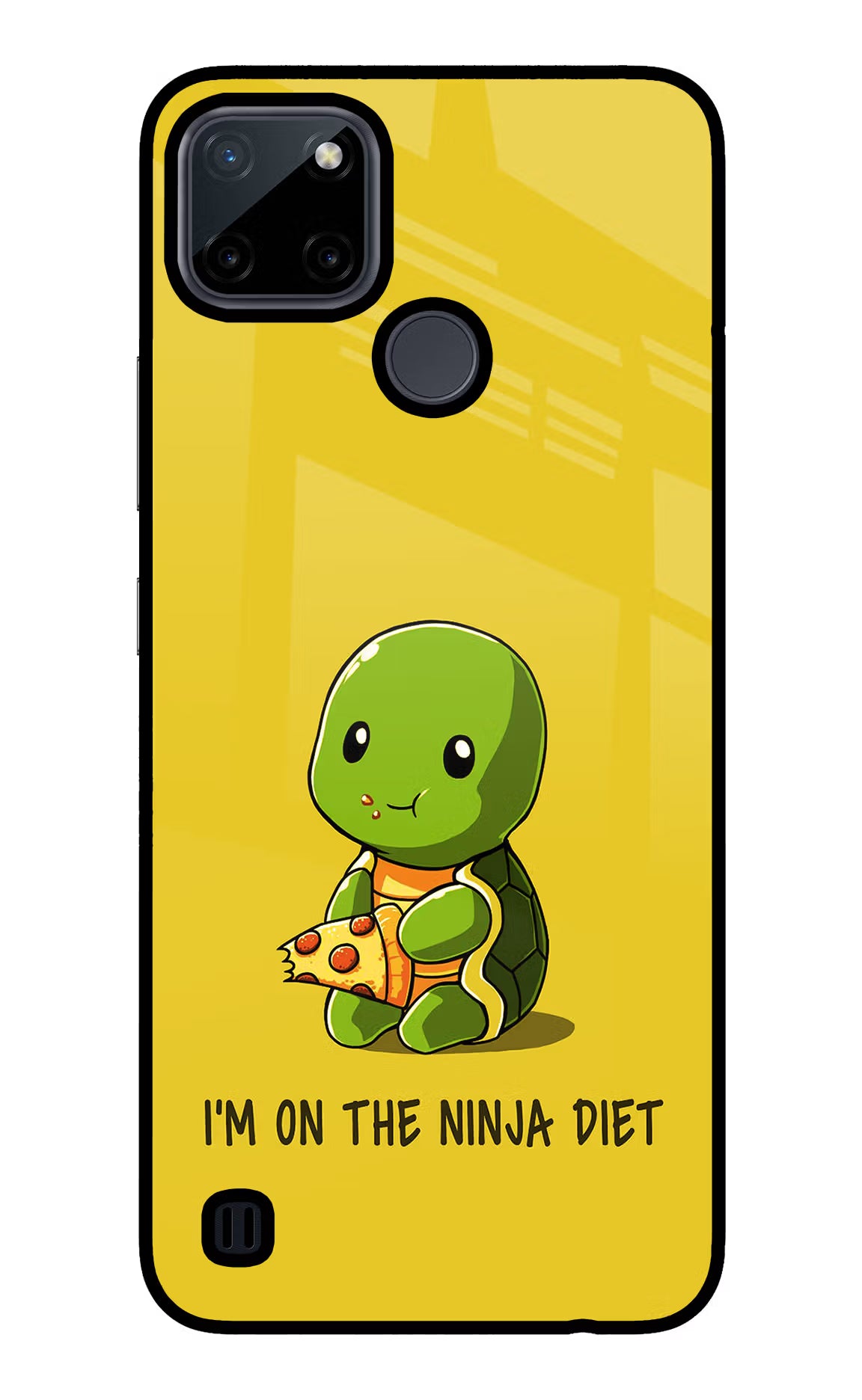 I'm on Ninja Diet Realme C21Y/C25Y Glass Case Back Cover by Casekaro