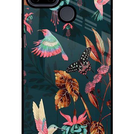 Birds Realme C21Y/C25Y Glass Case Back Cover by Casekaro