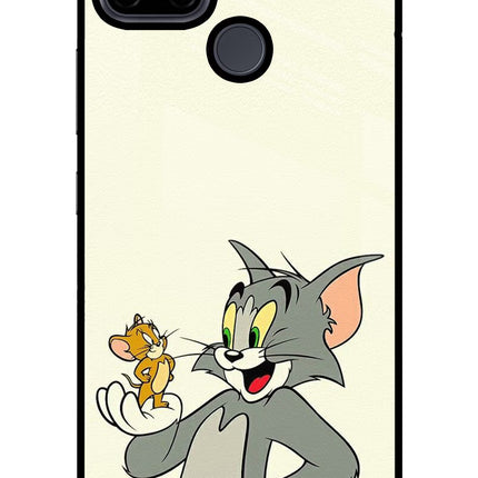 Tom & Jerry Realme C21Y/C25Y Glass Case Back Cover by Casekaro