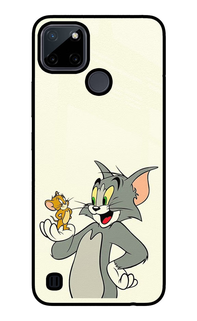 Tom & Jerry Realme C21Y/C25Y Glass Case Back Cover by Casekaro